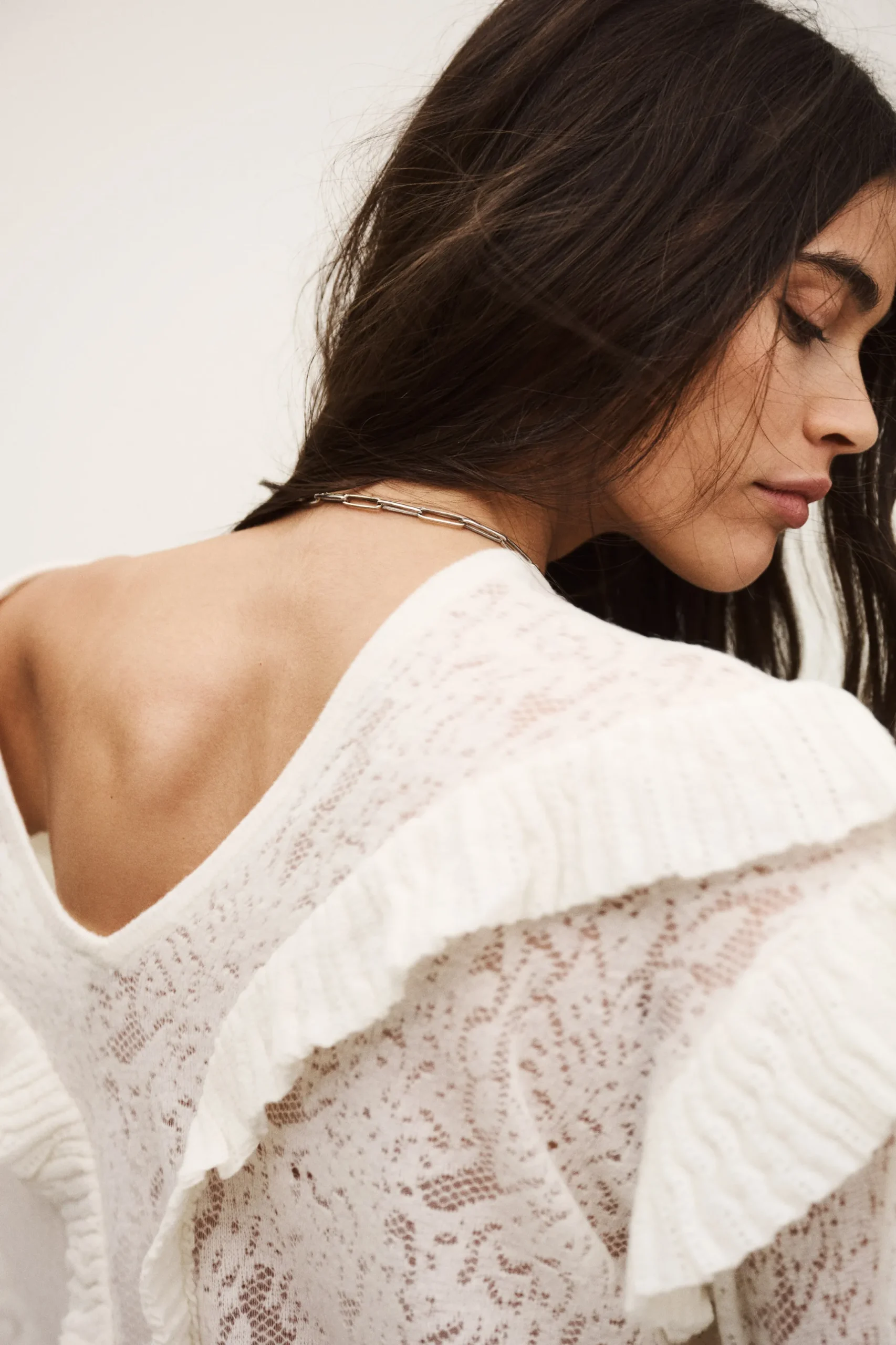 LUCAS pull oversized dentelle