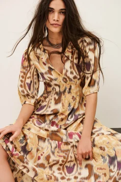 MADELIA robe midi imprimée
