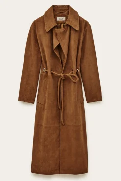 MATTE manteau long cuir