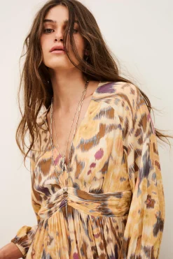 MOLINA robe maxi dos ouvert