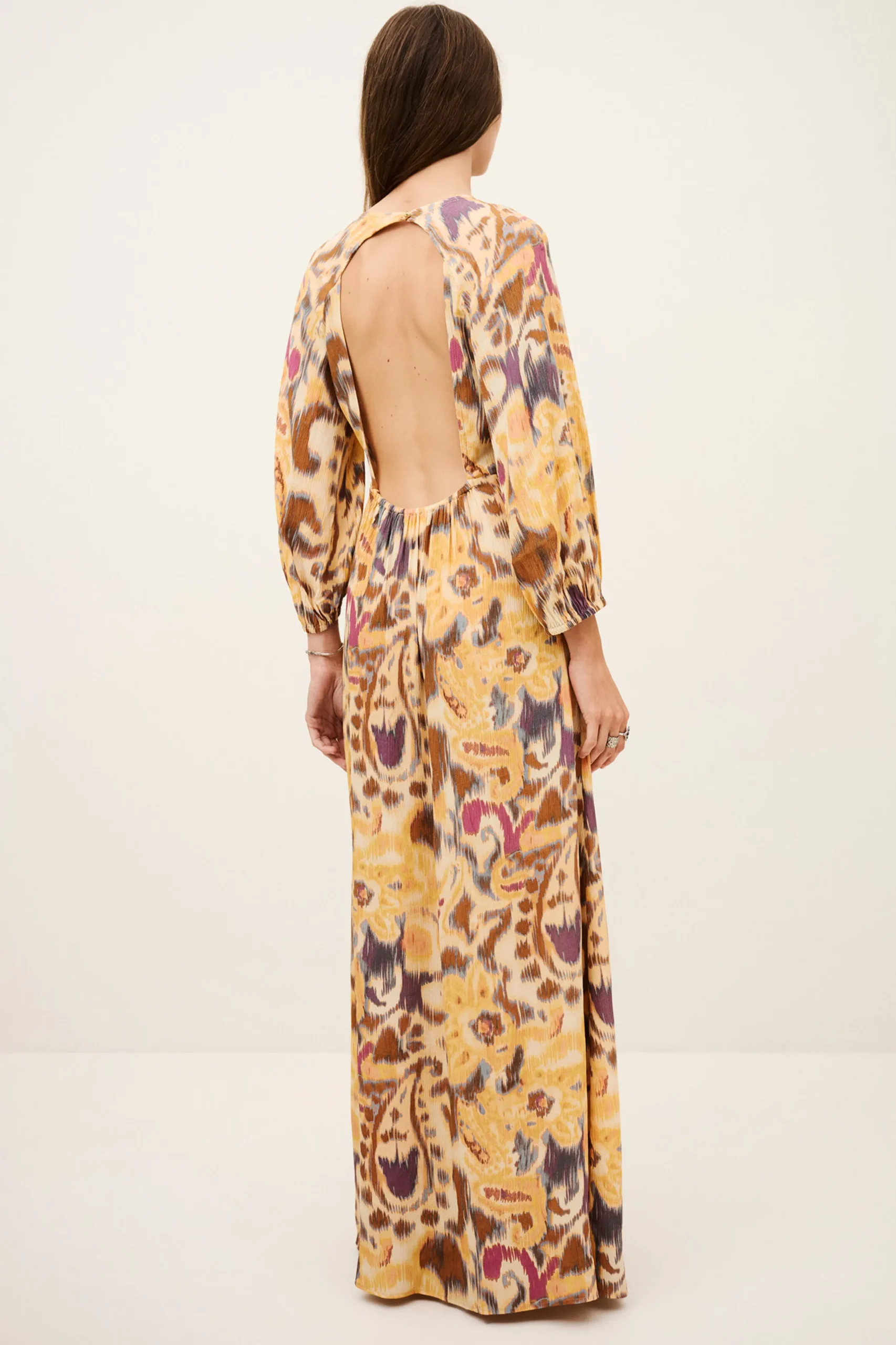 MOLINA robe maxi dos ouvert