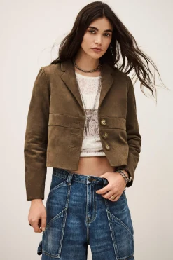 MORFEO veste cuir velours