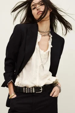 NISHA blazer droit tailleur