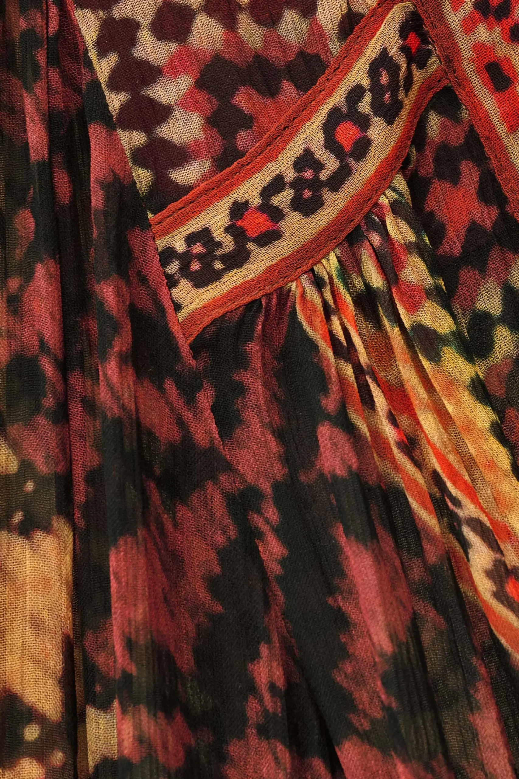 ODETTA blouse imprimée manches