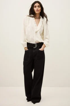 PETTY blouse jacquard ample
