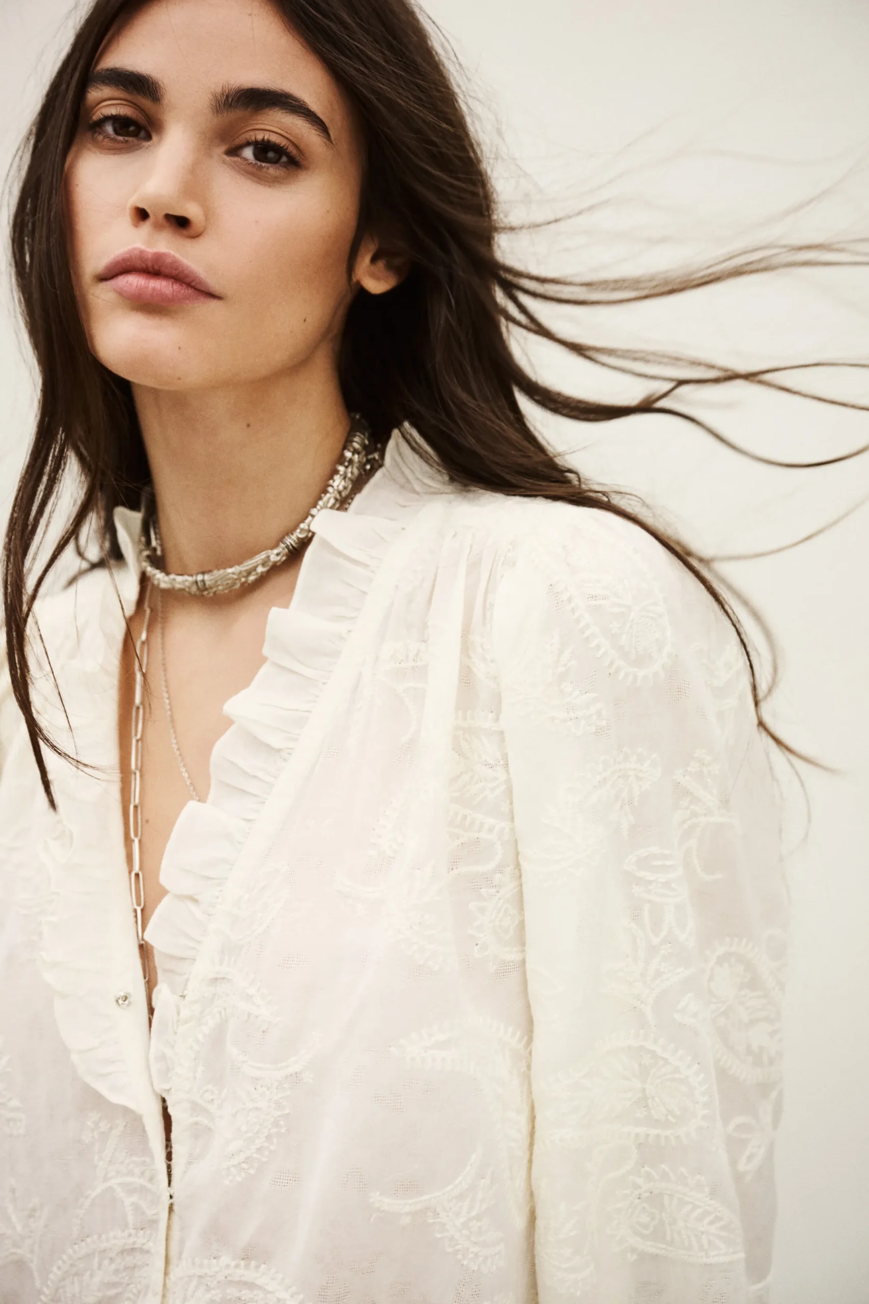 PETTY blouse jacquard ample