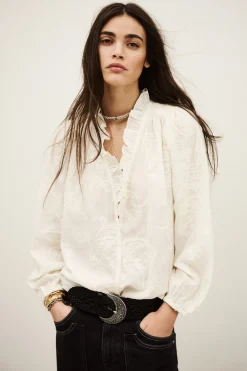 PETTY blouse jacquard ample