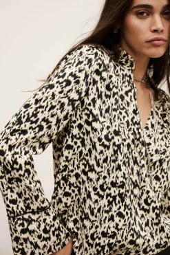 PIA blouse longue imprimée