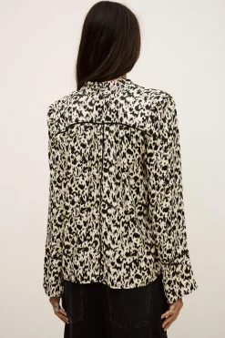 PIA blouse longue imprimée