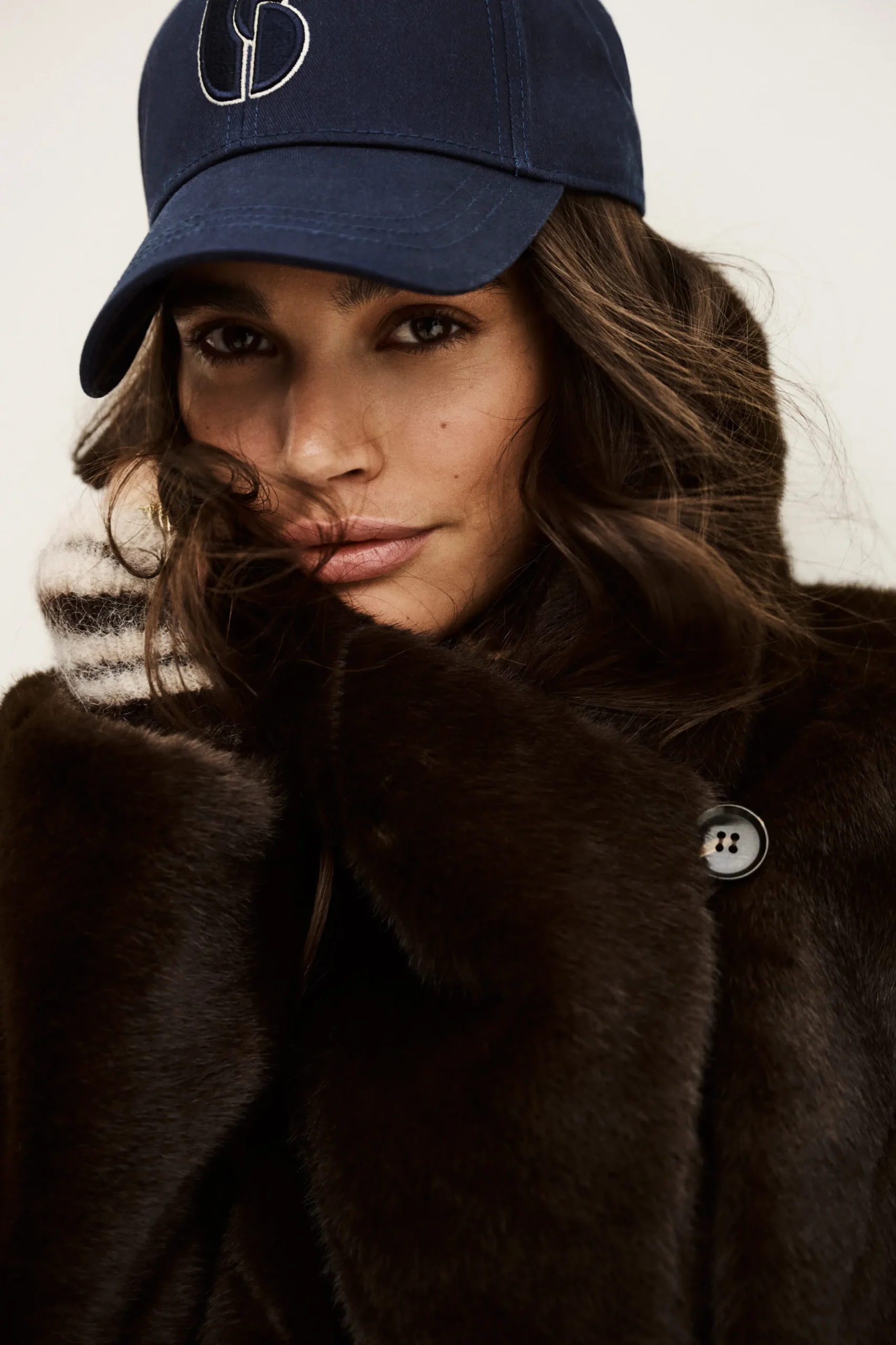PINIE manteau fausse fourrure