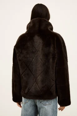 PINIE manteau fausse fourrure