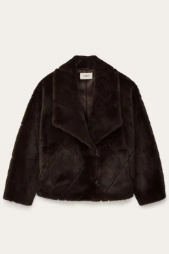 PINIE manteau fausse fourrure
