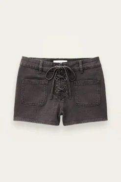 RENO short denim taille haute