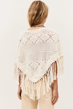 SANDY poncho maille coton