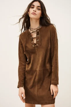 SEDA robe courte daim