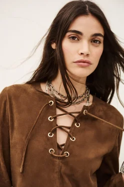 SEDA robe courte daim