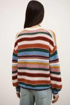 SERENA pull rayé oversized