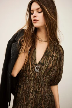 TANYSSA robe midi imprimée