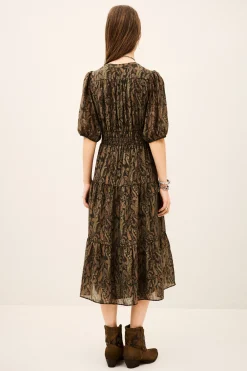 TANYSSA robe midi imprimée