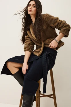 TIMY jupe midi denim