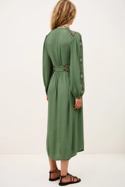 TINA robe longue brodée