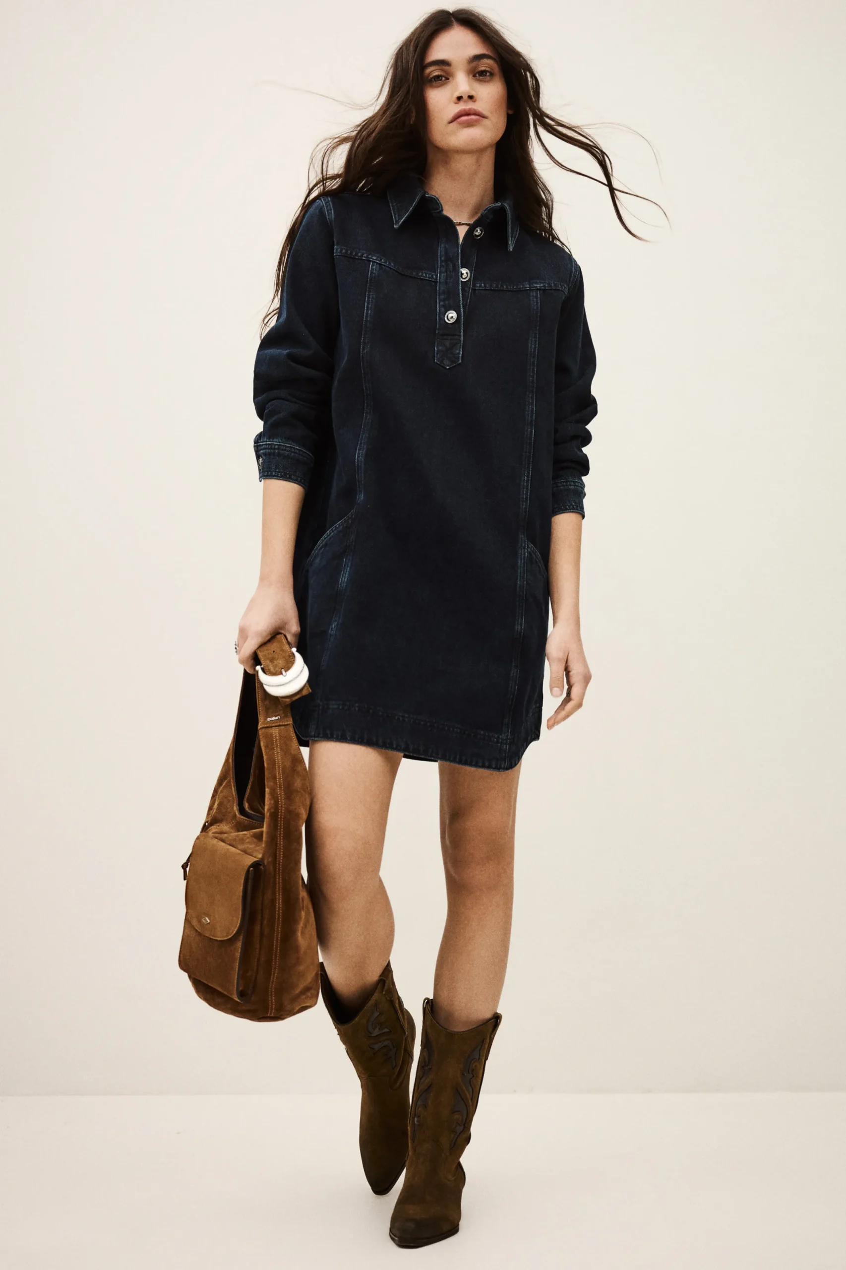 TONA robe chemise denim