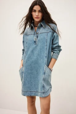 TONA robe chemise denim