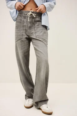 YIMA pantalon large évasé