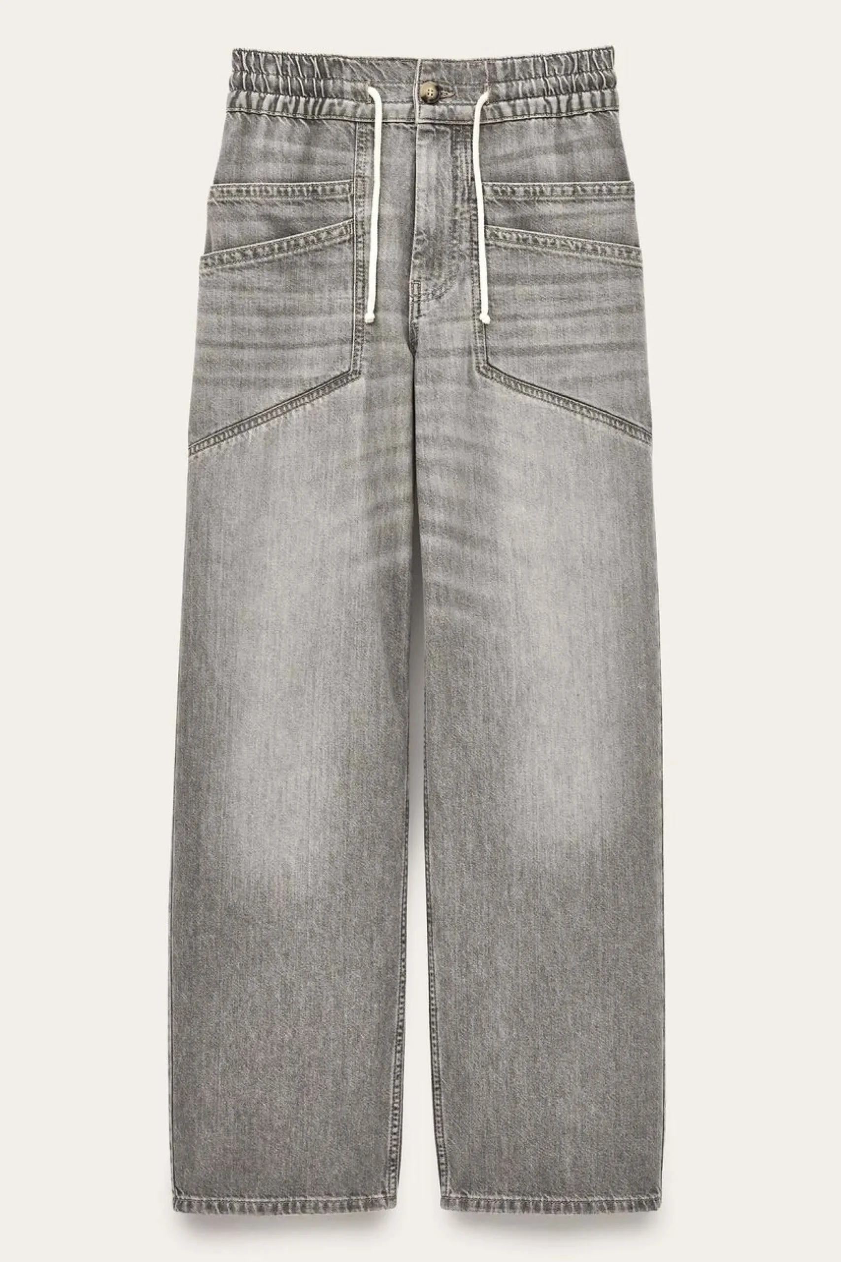YIMA pantalon large évasé